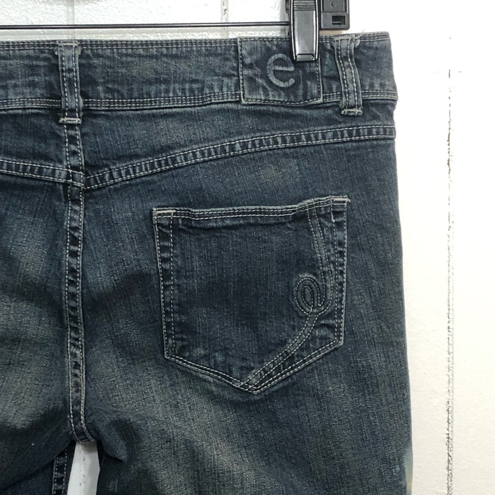 Eyeshadow Upcycled Bleach Dye Flare Leg Jeans - Picture 2 of 4